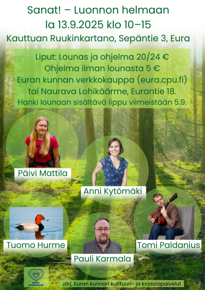 Sanat!-kirjallisuustapahtuma (ei ruokailua)