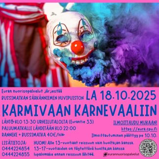Karmiva Karnevaali Särkänniemessä 18.10.2025