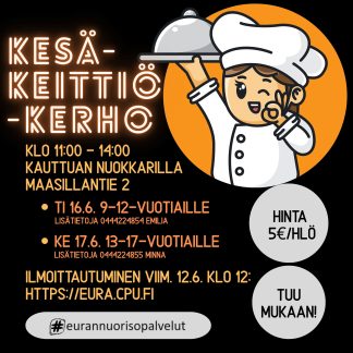 Kesäkeittiökerho 13-17- vuotiaille ke 17.6.