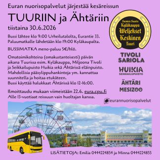 Retki Tuuriin ja Ähtäriin 30.6.