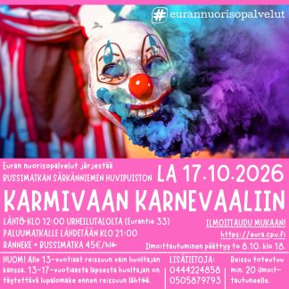 Karmiva karnevaali Särkänniemessä 17.10.2026